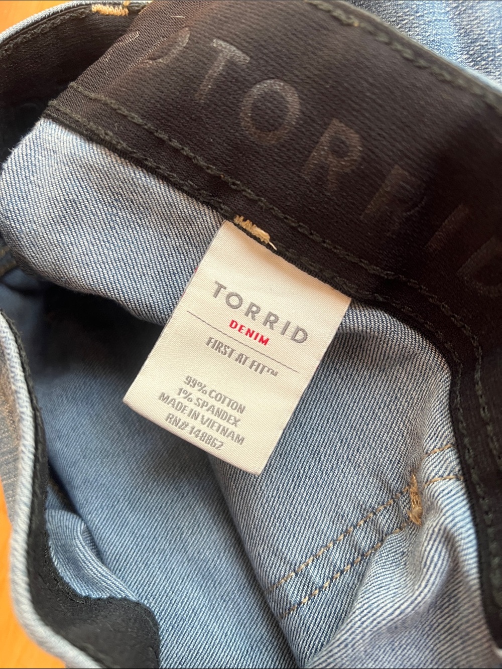 Two-Pair Plus Size Denim Jean shorts  - Light and Dark Blue Wash - Picture 5 of 11